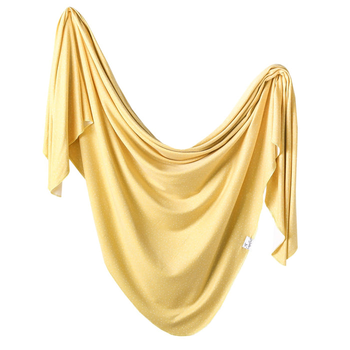 Marigold Large Premium Knit Swaddle Blanket | Copper Pearl