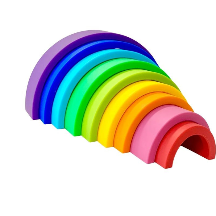 Large Silicone Stacking Rainbow