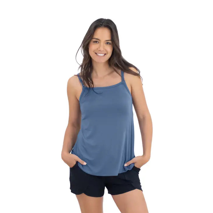 Slate Blue Bamboo Lounge Maternity & Nursing Tank Top