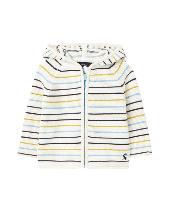 Blue Multi Stripe Conway Zip Sweater | Joules