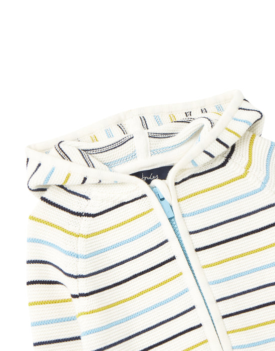 Blue Multi Stripe Conway Zip Sweater | Joules