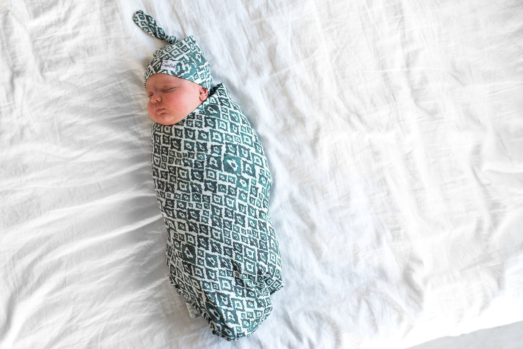 Topaz Large Premium Knit Swaddle Blanket | Copper Pearl