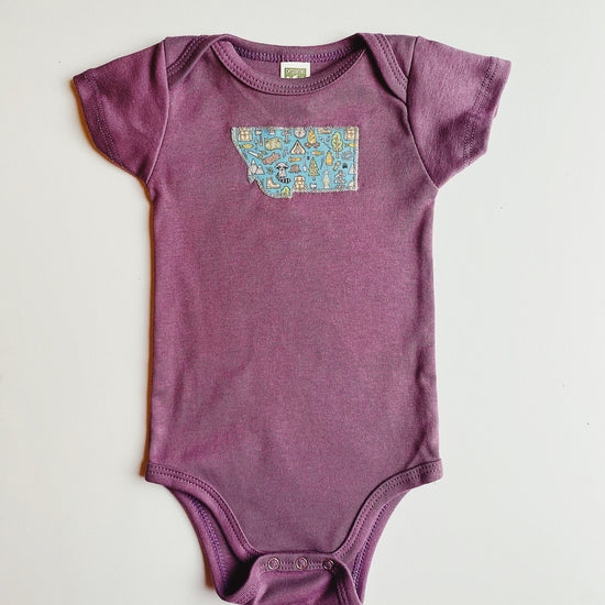 Camp Purple Montana Baby Bodysuit