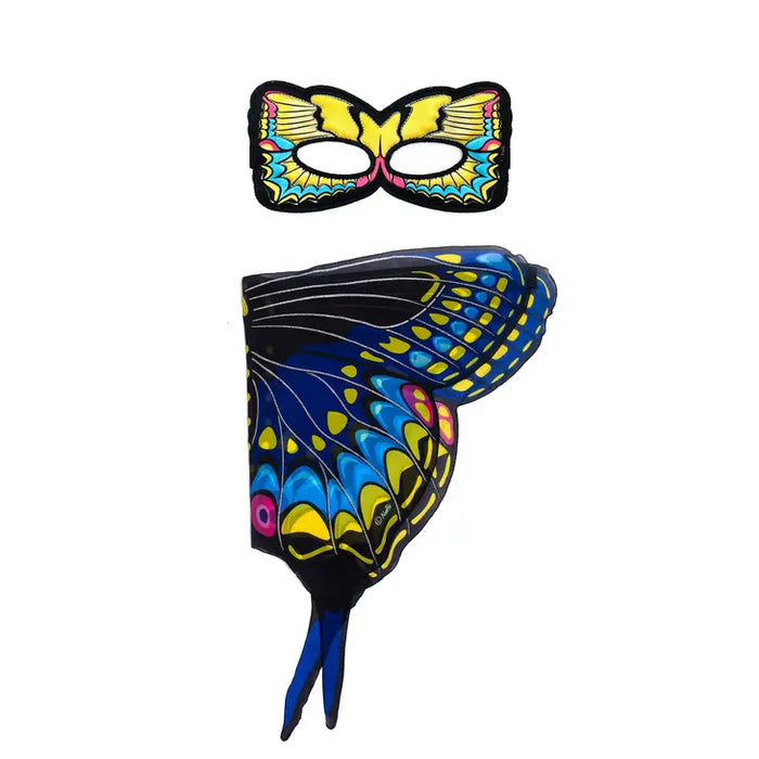 Black Swallowtail Butterfly Wings & Mask Costume