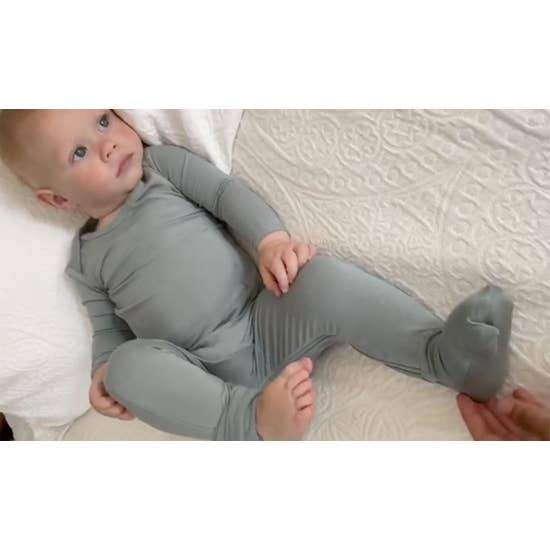 Sage Convertible Footie Pajamas | Gunamuna