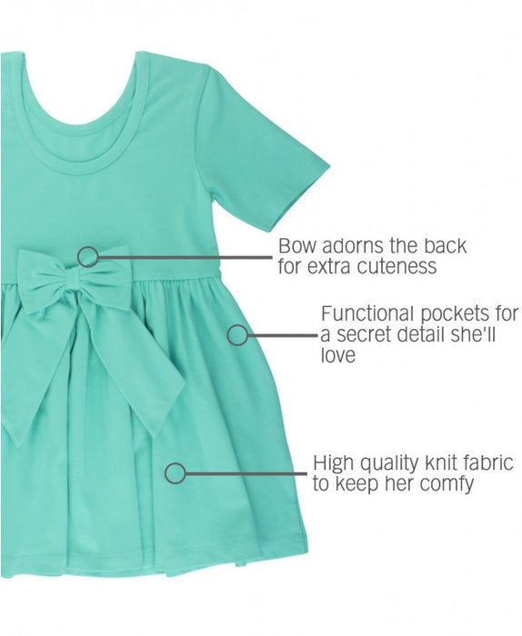 Turquoise Twirl Dress | Ruffle Butts