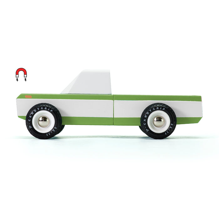 Olive Longhorn Truck Wooden Toy