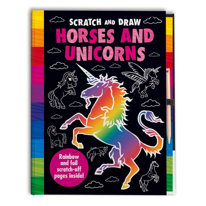 Scratch and Draw: Horses and Unicorns