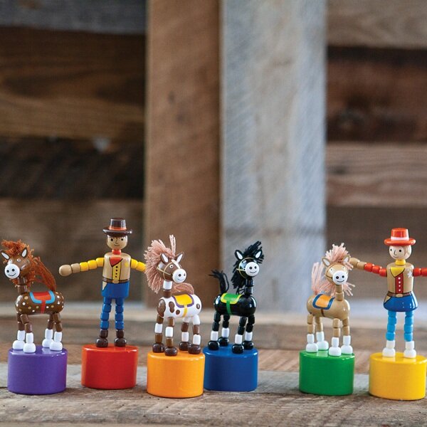 Wooden Push Puppets