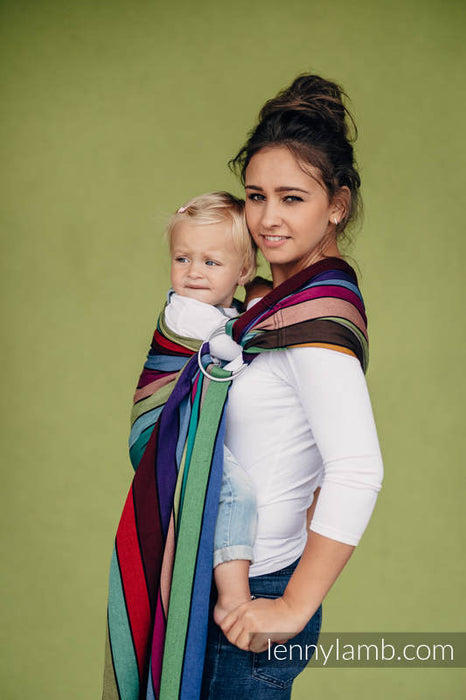 Carousel of Colors Ring Sling With Gathered Shoulder | 100% Broken Twill Weave