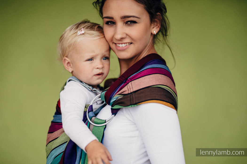 Carousel of Colors Ring Sling With Gathered Shoulder | 100% Broken Twill Weave