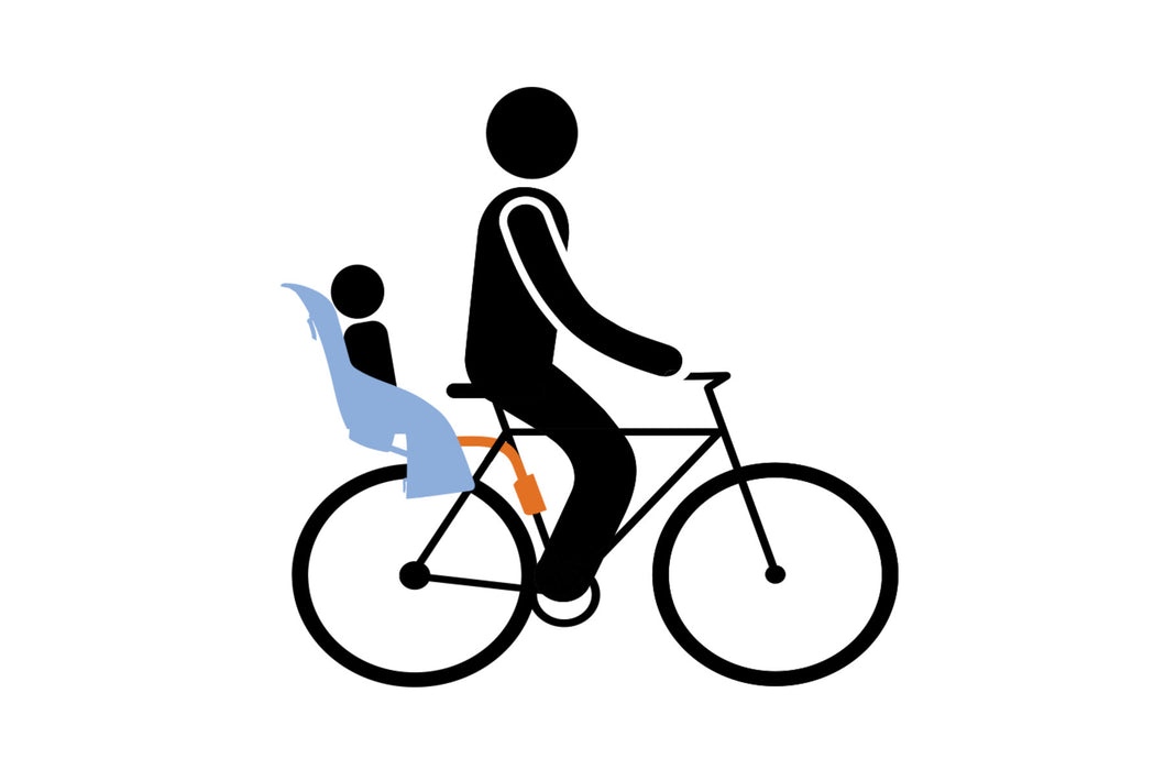 Light Gray RideAlong Child Bike Seat