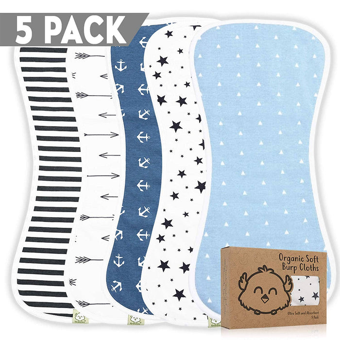 Adventurer Print Baby Burp Cloths | KeaBabies