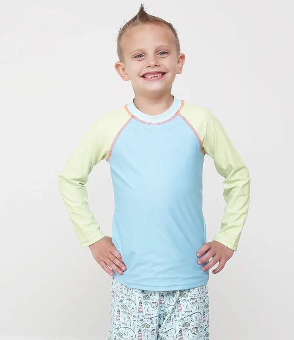 Gone Fishin' Rashguard & Shorts Swim Set