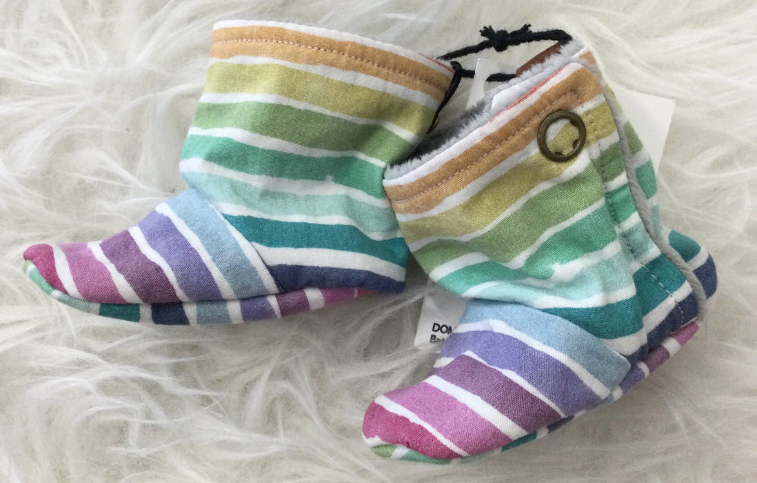 Stripes Cotton Booties | Bear Cub Clothing