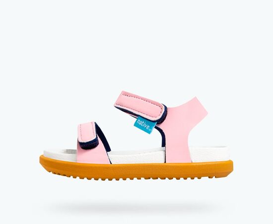 Princess Pink and Toffee Brown Charley Sandals | Native