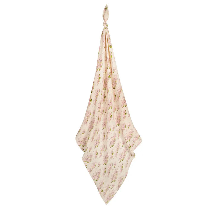 Water Lily Bamboo Muslin Swaddle Blanket