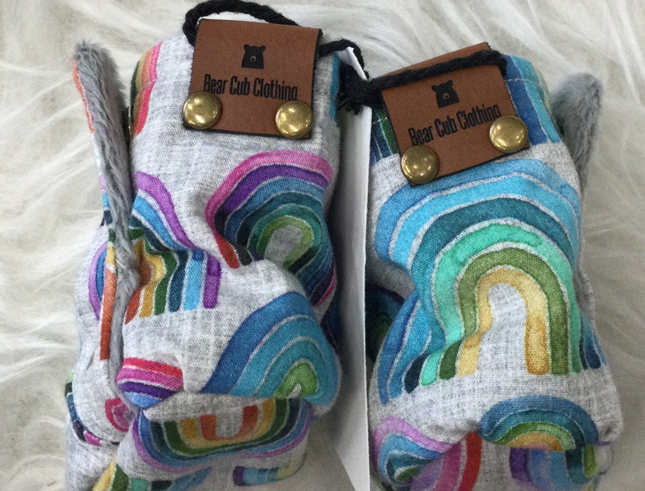 Rainbows Cotton Booties | Bear Cub Clothing