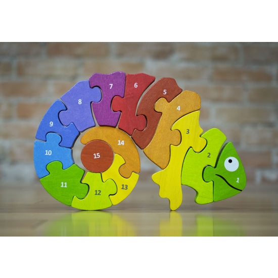 Bilingual Counting Chameleon Puzzle | Begin Again