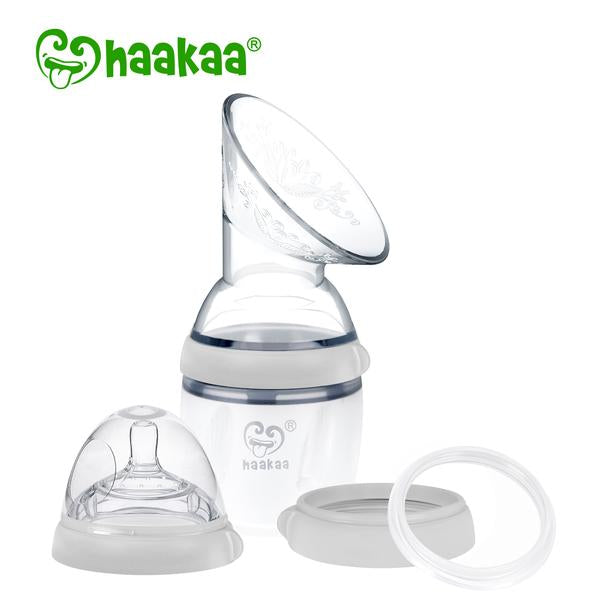 Silicone Breast Pump and Bottle Pack | Haakaa