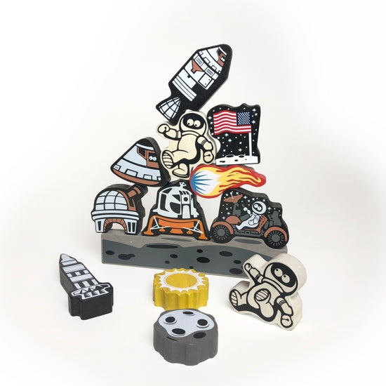 Lunar Lander Balance & Stacking Set | Begin Again