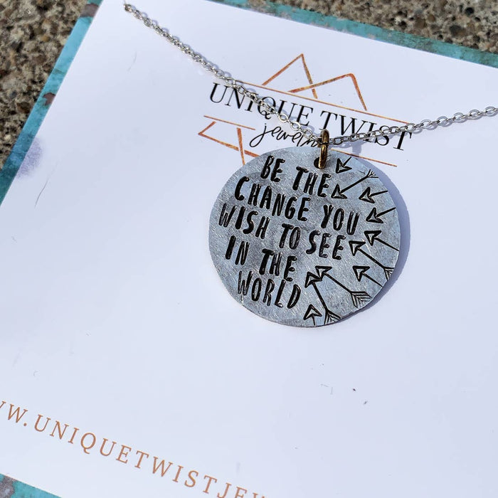 ‘Be the Change’ Necklace | Unique Twist Jewelry