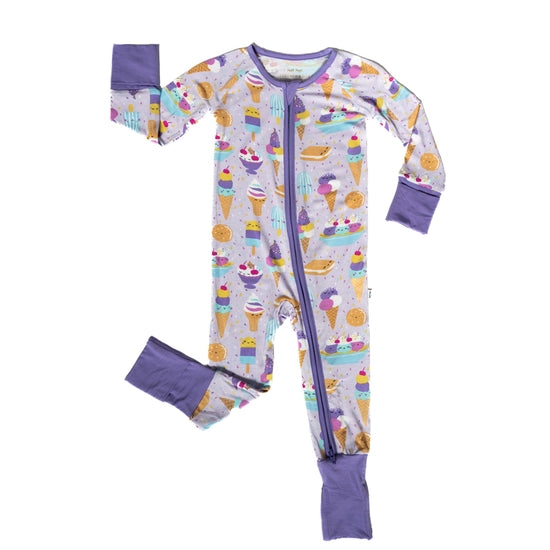 Strawberry Ice Cream Social Bamboo Convertible Romper/Sleeper