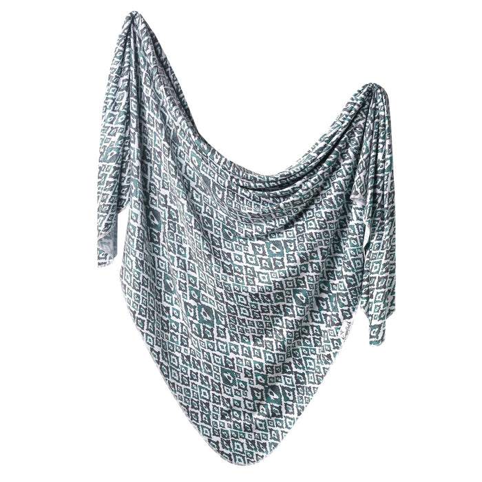 Topaz Large Premium Knit Swaddle Blanket | Copper Pearl