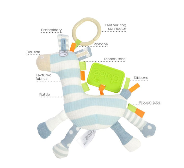 Baby Zebra Hanging Activity Plush | Dolce