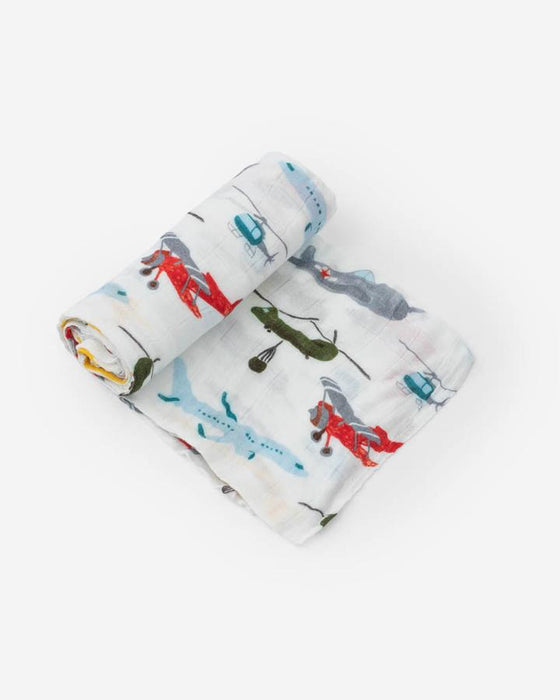 Air Show Deluxe Muslin Swaddle Blanket