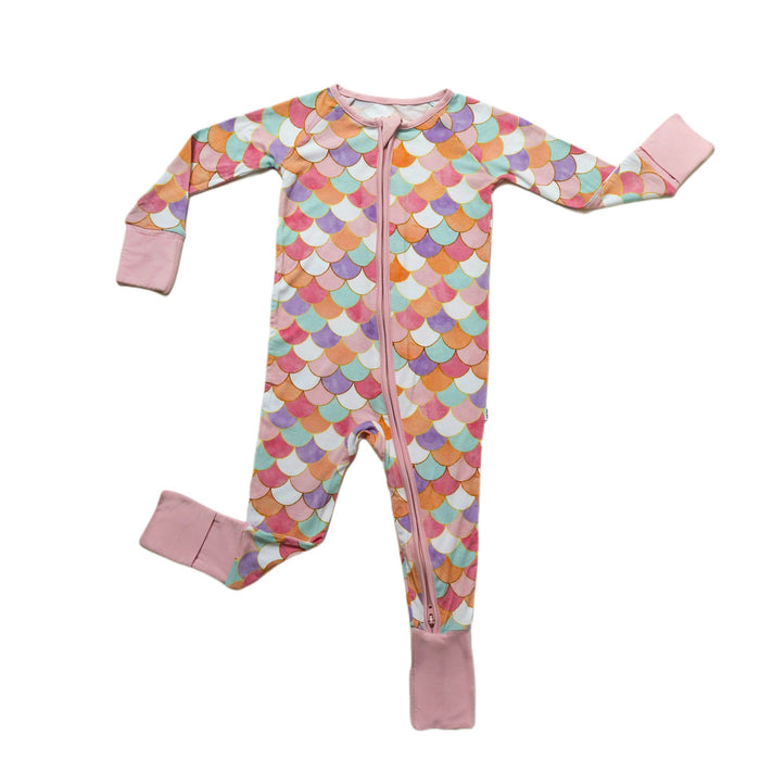 Mermaid Scales Bamboo Convertible Romper/Sleeper