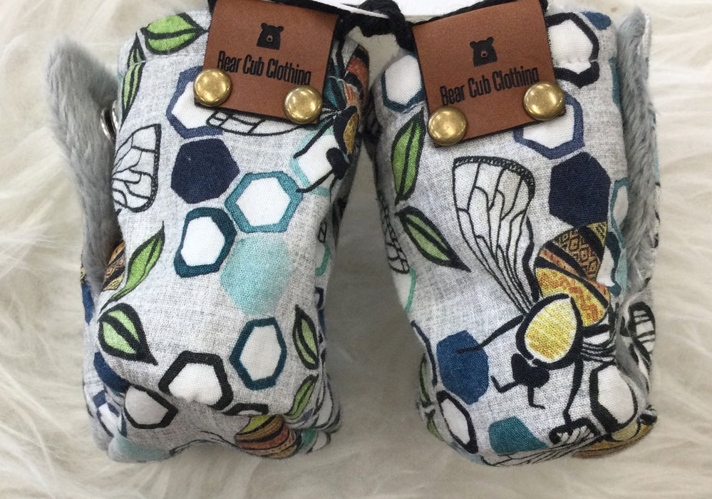 Bees Cotton Booties | Bear Cub Clothing