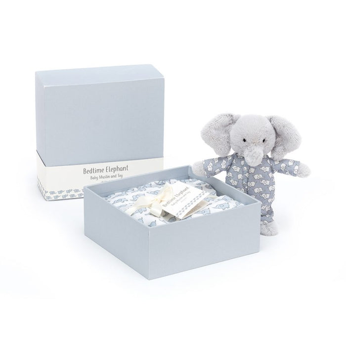 Bedtime Elephant Baby & Muslin Set | Jellycat