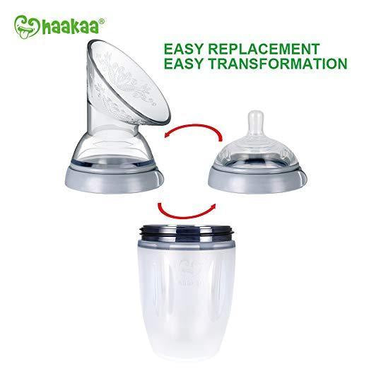 Silicone Breast Pump and Bottle Pack | Haakaa