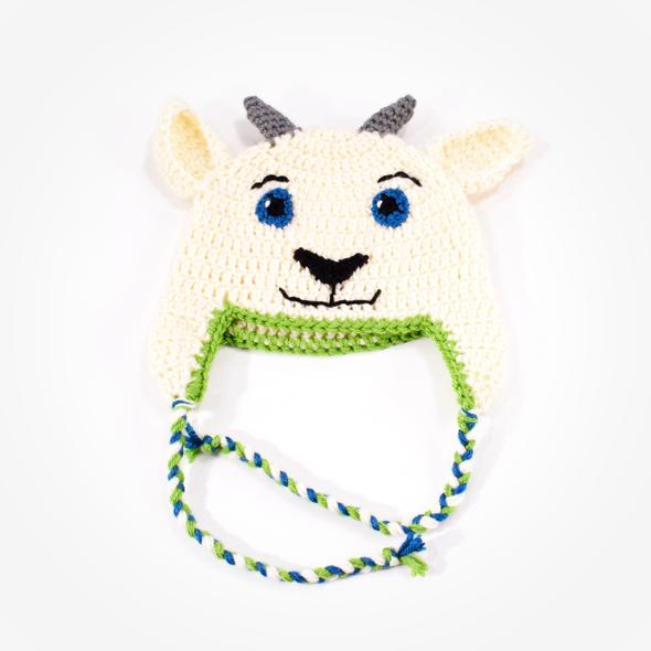 Boys Knit Goat Hat