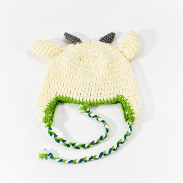 Boys Knit Goat Hat