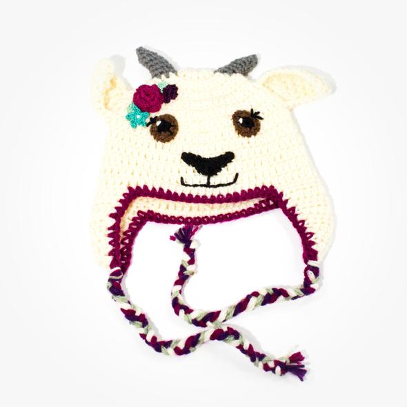 Girls Knit Goat Hat | Growing GOATs