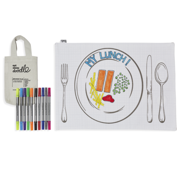 Mealtime Placemat to Go | eatsleepdoodle