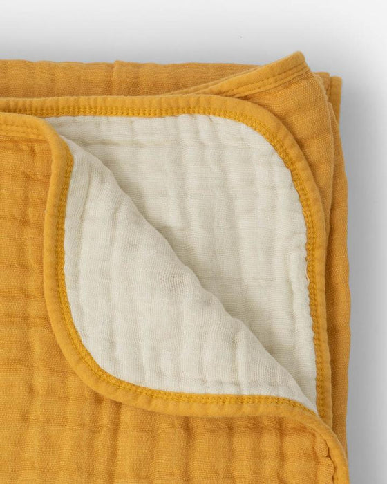 Mustard Cotton Muslin Quilt | Little Unicorn