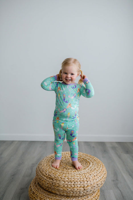 Mermaid Magic Two-Piece Bamboo Pajama Set