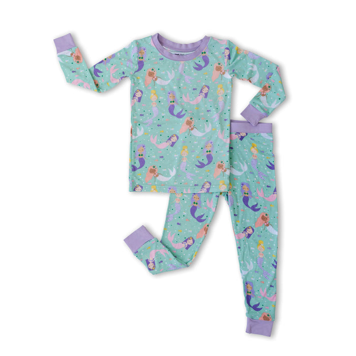 Mermaid Magic Two-Piece Bamboo Pajama Set