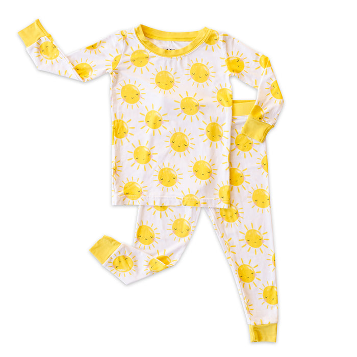 Sunshine Two-Piece Bamboo Pajama Set | Little Sleepies