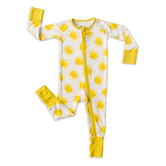 Sunshine Bamboo Convertible Romper/Sleeper | Little Sleepies