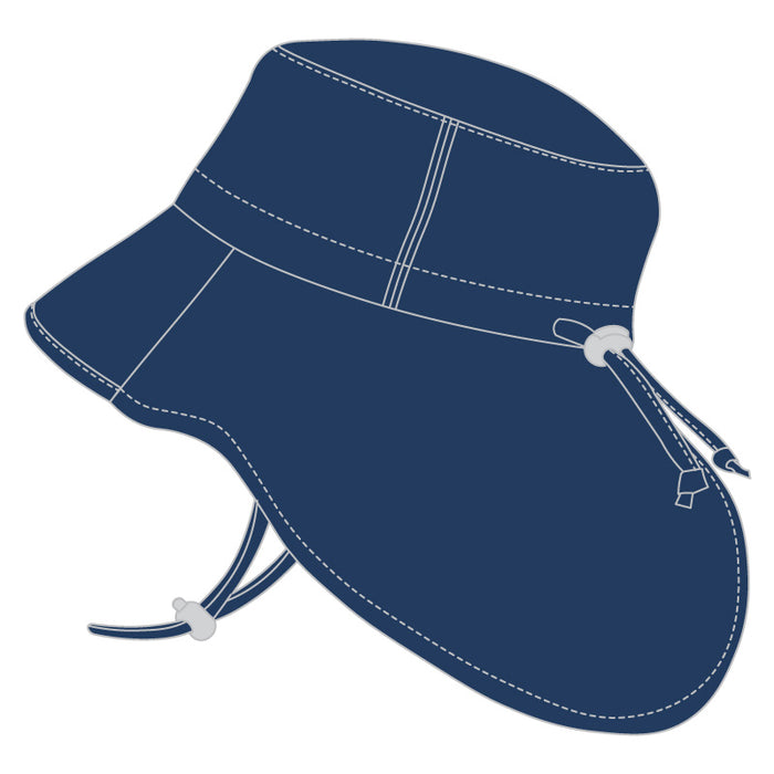 Navy Cotton Adventure Sun Hat