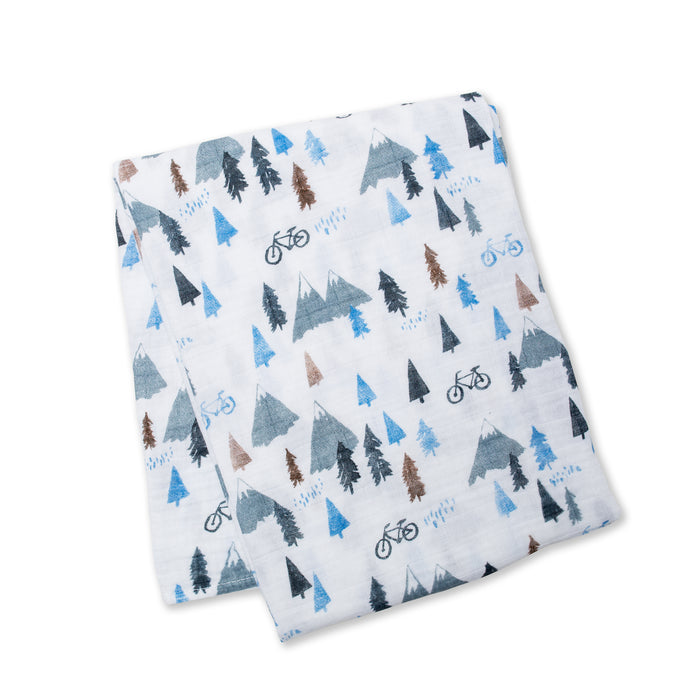 Mountain Top Cotton Muslin Swaddle