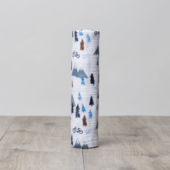 Mountain Top Cotton Muslin Swaddle