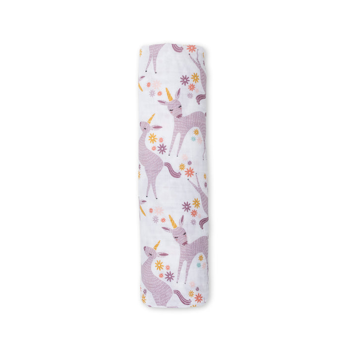 Modern Unicorn Cotton Muslin Swaddle