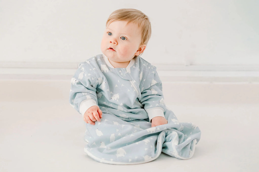 Snowy Peaks Organic Cotton Long Sleeve Sleep Bag - 1.0 TOG