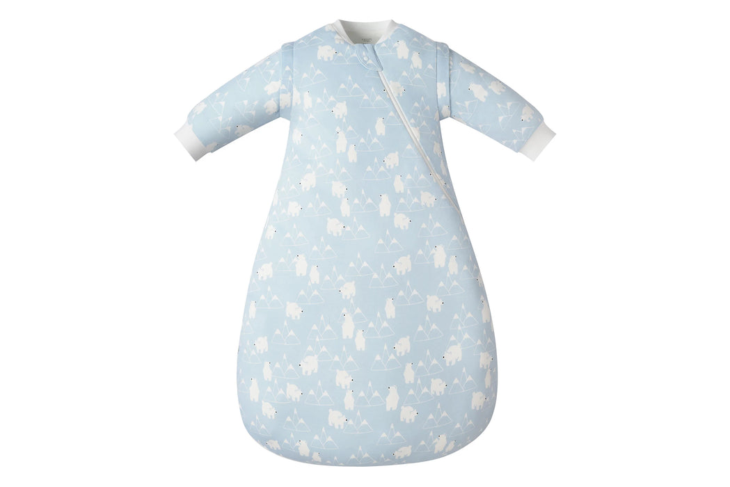 Snowy Peaks Organic Cotton Long Sleeve Sleep Bag - 1.0 TOG