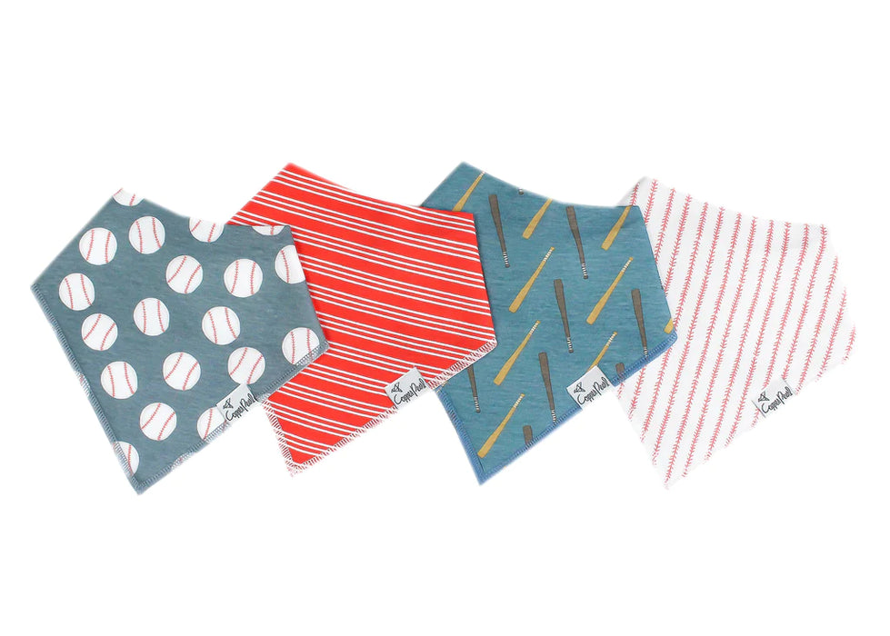 Slugger Baby Bandana Bib Set of 4